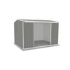 Absco Sheds 3.00 x 2.26 x 2.00m Woodland Grey Ezislider Double Sliding Door Garden Shed
