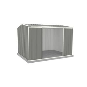 Absco Sheds 3.00 x 2.26 x 2.00m Woodland Grey Ezislider Double Sliding Door Garden Shed