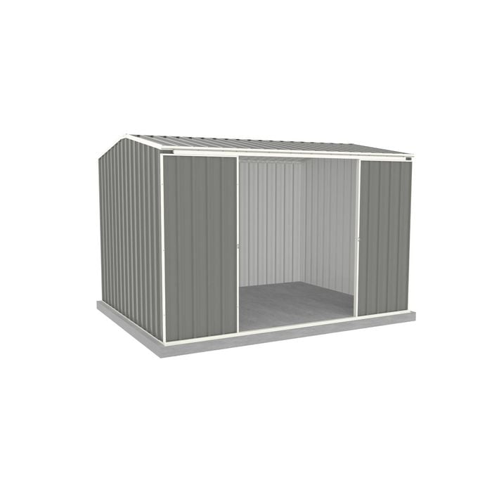 Absco Sheds 3.00 x 2.26 x 2.00m Woodland Grey Ezislider Double Sliding Door Garden Shed