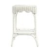 Belle Rattan Bar Stool Outdoor Undercover Seat 43x65cm - White