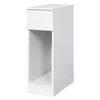 Levede Slim Bedside Table Cabinet White With Drawer And Shelf