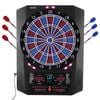 VEVOR 336mm Electronic Dart Board Black Blue with 45 Games 474 Variations for Up to 8 Players