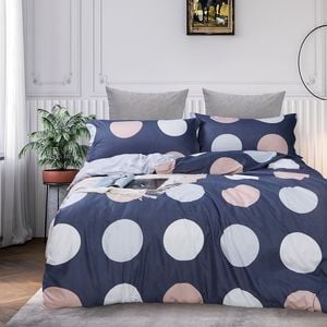 Fabric Fantastic Circles Super King Size Quilt/doona/duvet Cover Set