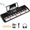 Costway 61key Kid Electronic Keyboard Portable Digital Piano Black