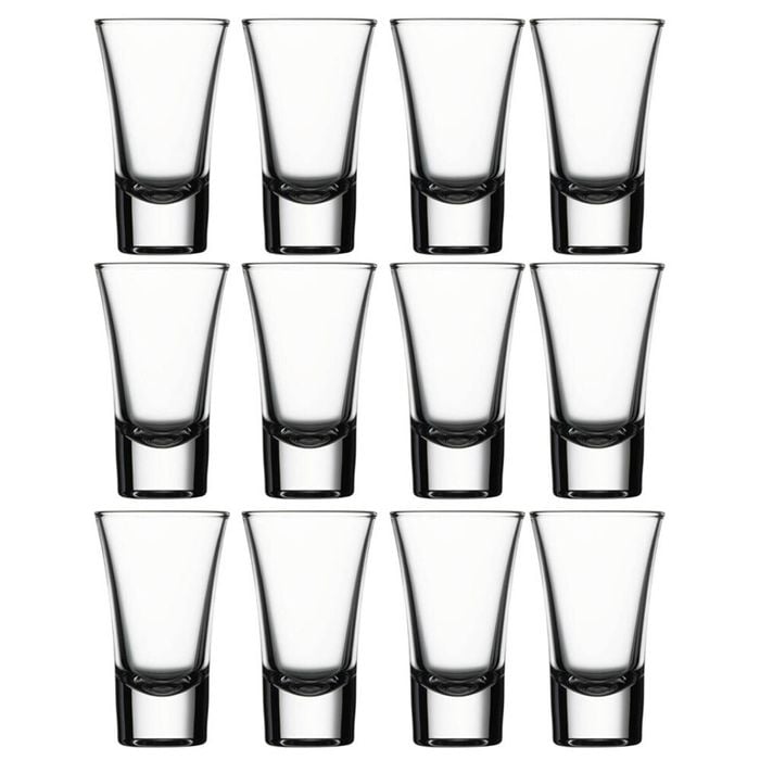 12pc Pasabahce Boston 60ml Shot Glass Liquor/Alcohol Vodka Party Drinkware Clear