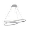 Oriel Lighting INFINITY 80CM LED SPIRAL PENDANT BLACK/WHITE - White 70cm
