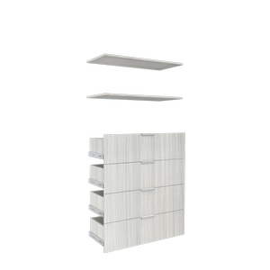 Lugna 900 x 380mm 4-Drawer 2-Shelf Mist Insert Kit