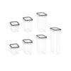 Vikus Food Containers, 7 Pieces (black)