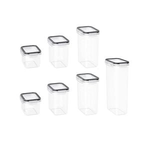 Vikus Food Containers, 7 Pieces (black)