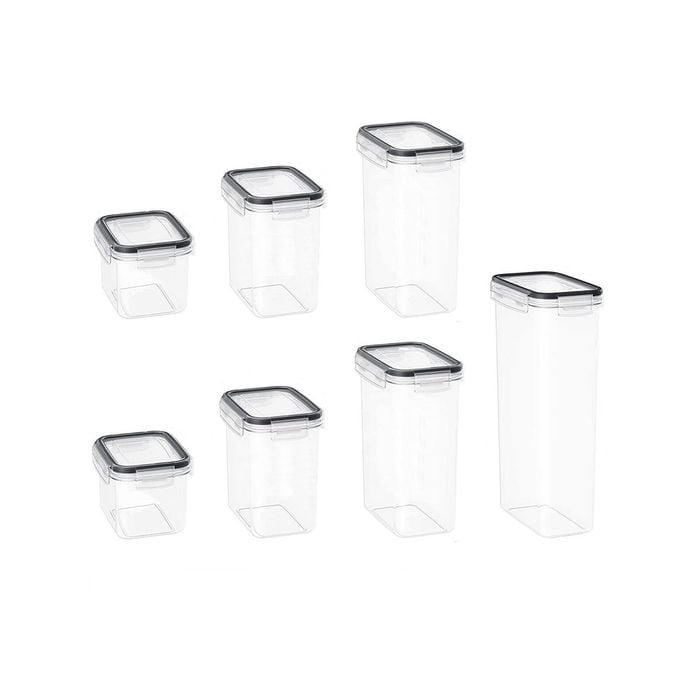 Vikus Food Containers, 7 Pieces (black)