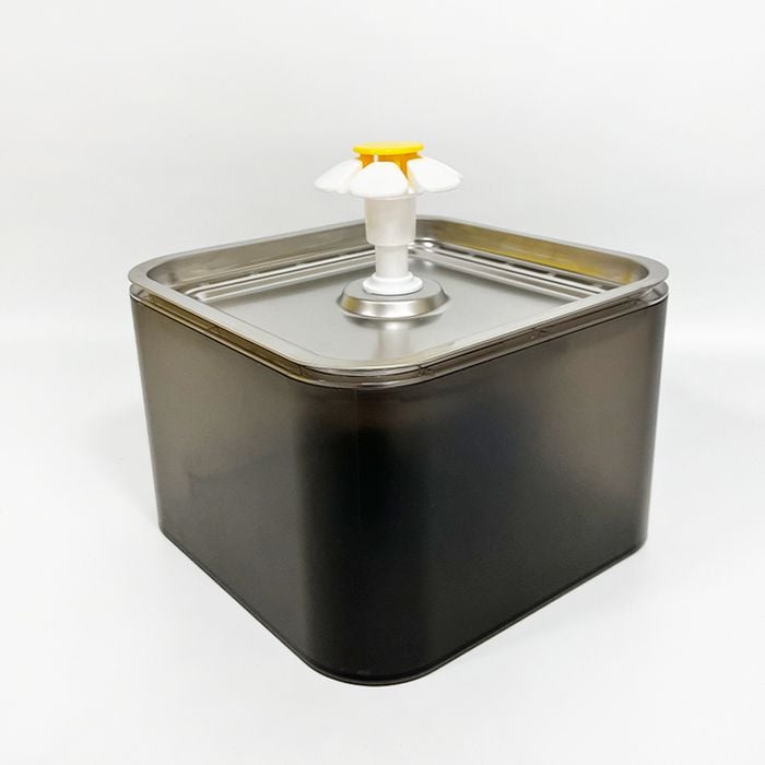 Yes4pets 3l Automatic Electric Pet Water Fountain Dog Cat Stainless Steel Feeder Bowl Dispenser Grey