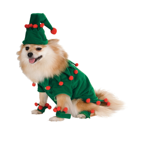 Christmas Elf Pet Costume For Dogs - Size Extra-large
