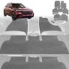 6D Diamond Car Floor Mats for Mercedes-Benz EQB SUV (X243)2022-Current-Ultimate Set-Grey-Outback GT