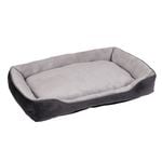 Happy Tails Large Grey Lounger Bed