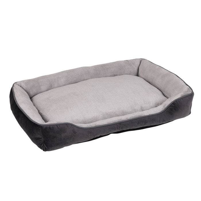 Happy Tails Large Grey Lounger Bed