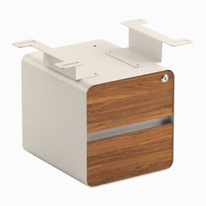Desky Minimal Under Desk Cabinet Wheat Frame