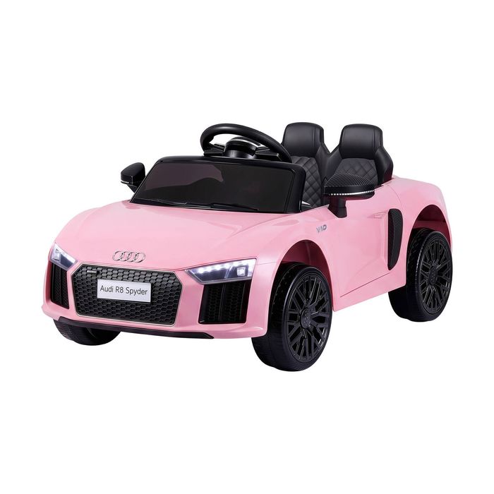 Ride On Car Licensed Audi R8 12V Electric Car for Kids Battery Pink