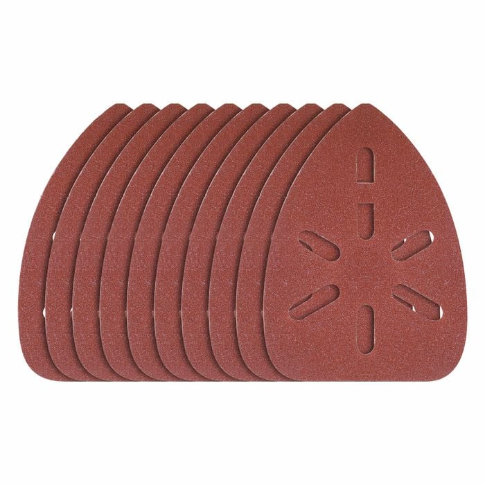 Ozito 80 Grit Medium Detail Sander Sanding Sheets - 10 Pack