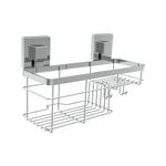 Fusion-Loc 26kg Stainless Steel Suction Combo Shower Caddy
