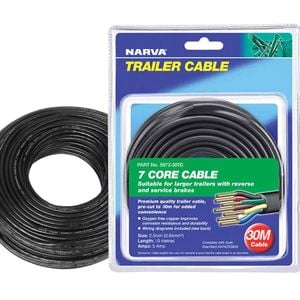Narva 7 Core Trailer Cable 2.5mm 5A 30m Automotive Boat Caravan Truck Wire Cable V90 PVC Insulated