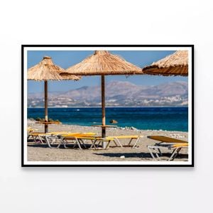 Town on Crete Greece  Print 100% Australian Made 90x60cm  (Poster)
