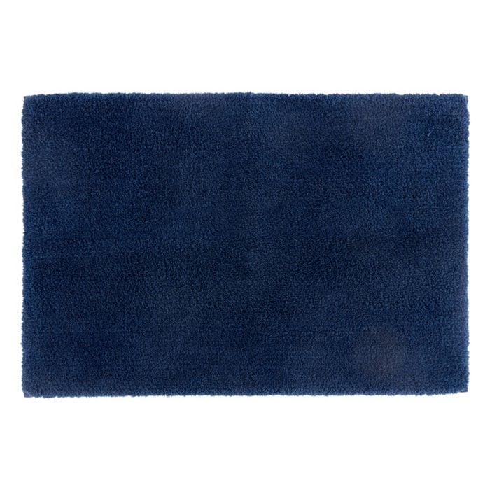 Christy Kensington Bathroom Bath Mat Microfibre 90x60 Cm Navy