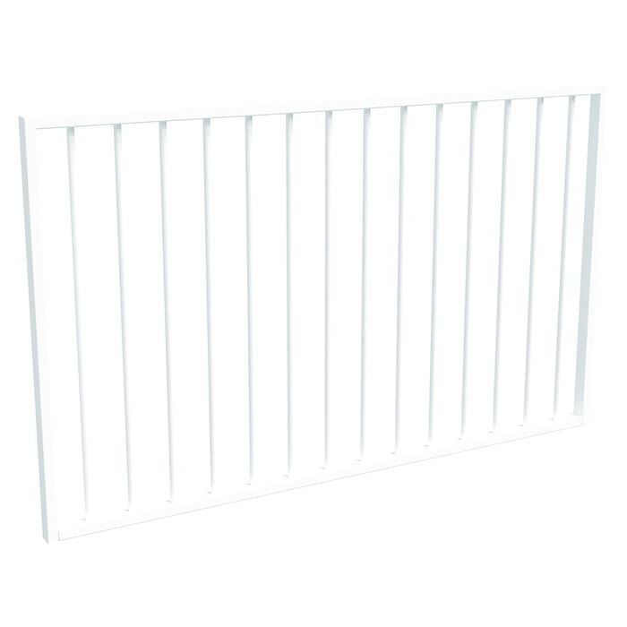 ProtectorAl 1201-1500 x 900mm Pearl White Aluminium Flat Top Garden Gate 