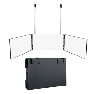 3 Way Trifold Mirror 360 Degree Foldable for Make Up Hair