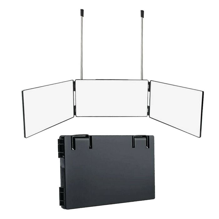 3 Way Trifold Mirror 360 Degree Foldable for Make Up Hair