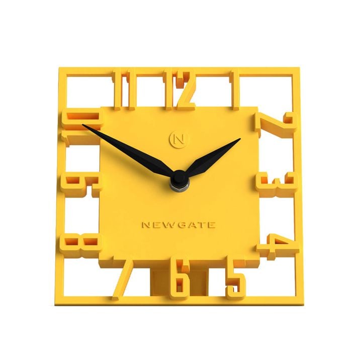 Newgate Highline Mantel Clock-yellow