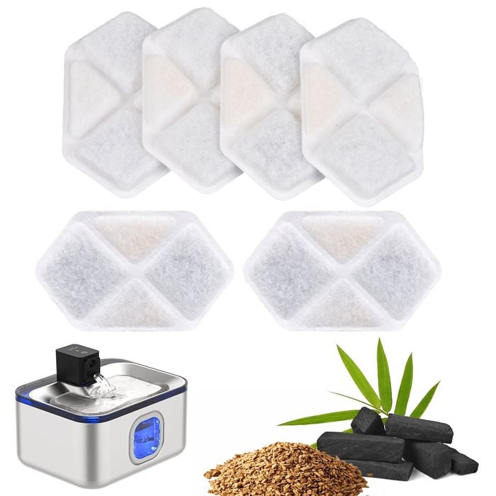 Advwin Pet Water Fountain Filters 6-pack Replacement Filters