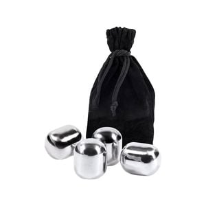 Bartender Barware Stainless Steel Wine Pearls with Bag Set of 4