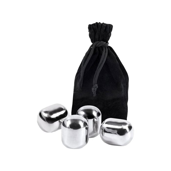 Bartender Barware Stainless Steel Wine Pearls with Bag Set of 4