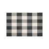 Icon Chef - Large Placemats - Set Of 6 - Black Gingham