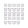 Argon Tableware 130ml Glass Jam Jars With No Lids - Set Of 24 Empty Screw Top Kitchen Storage Preserving Jar