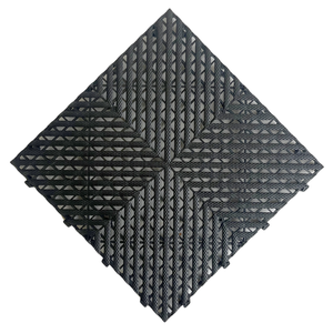 Dream Garages Australia 40 x 40cm Black Interlocking Garage Floor Tile - 7 Pack (1.12m2)