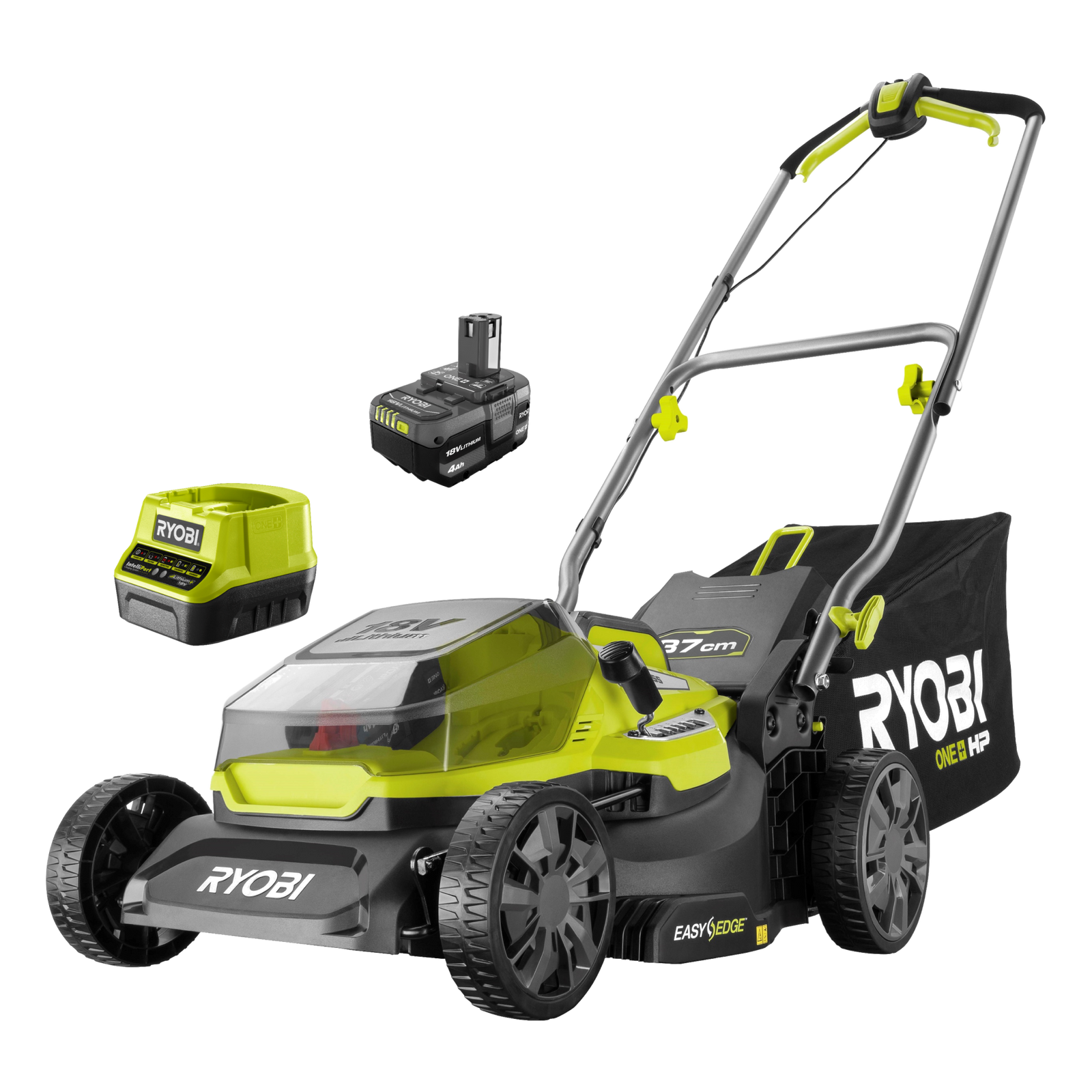 Ryobi 18V ONE+ 37cm HP Brushless Lawn Mower Kit