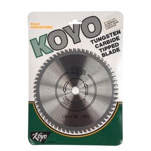 Koyo 180mm 60T 20/16mm Bore Circular Saw Blade For Timber Cutting