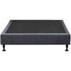 Waylon Velvet Queen Bed Base - Dark Grey