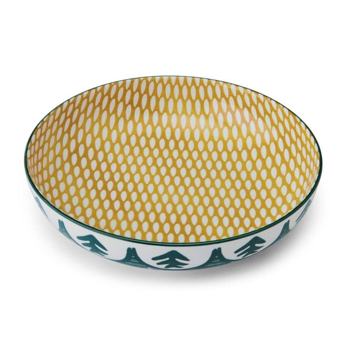 Mikasa Ceramic Bowl 21cm - Green Leaf