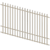 ProtectorAl 1201 - 2400 x 1500mm Paperbark Raked Up to 15º Batten Pool Fence Panel