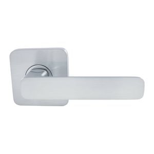 Choice Harper Square Passage Lever Set In Satin Chrome