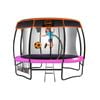 Kahuna Trampoline 8 Ft With Basketball Set And Roof Cover - Pink