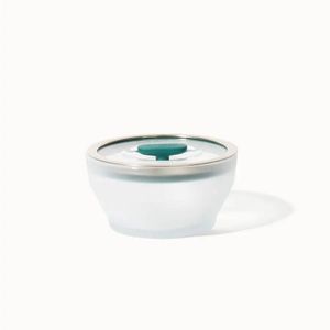 Anyday The Medium Deep Dish | Kale | Glass Microwave Steamer