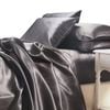 Satin Sheet Set - Charcoal Grey
