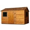 Cedar Shed 3.6 x 2.49m Bentley Shingle Roof Cedar Shed
