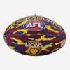 Brisbane Lions AFL Size 5 Camo Synthetic Footy Football