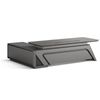 HELIOS 240cm Executive Office Desk  Right Return - Silver Grey + Brown