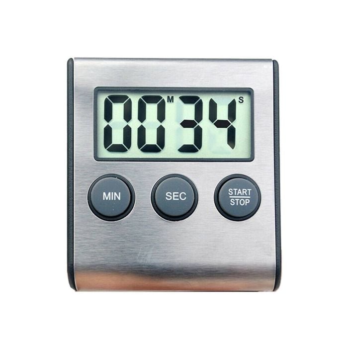 TEGAL Stainless Steel Magnetic LCD Digital Kitchen Timer