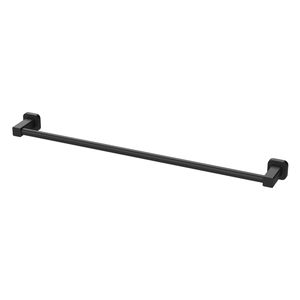 Mondella Matte Black Overture Single Towel Rail 600mm